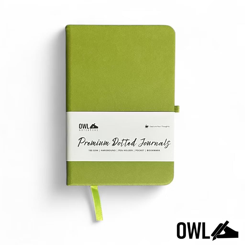 Owl A6 BLANK Small Mini Personalized Pocket Journals Paper Notes With Garter Lock And Back Pocket