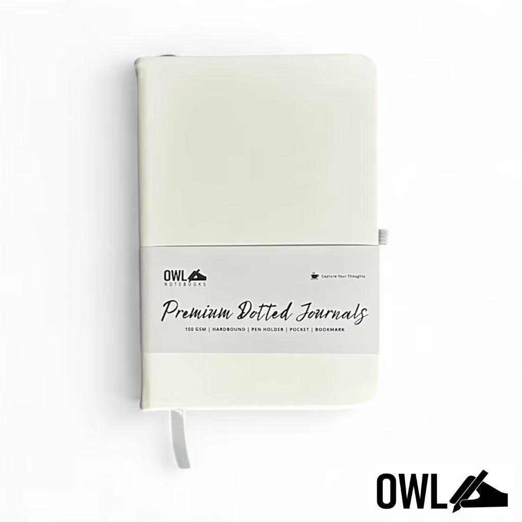 Owl Ph A6 GRID Mini Personalized Pocket Journals Paper Notes With Garter Lock And Back Pocket