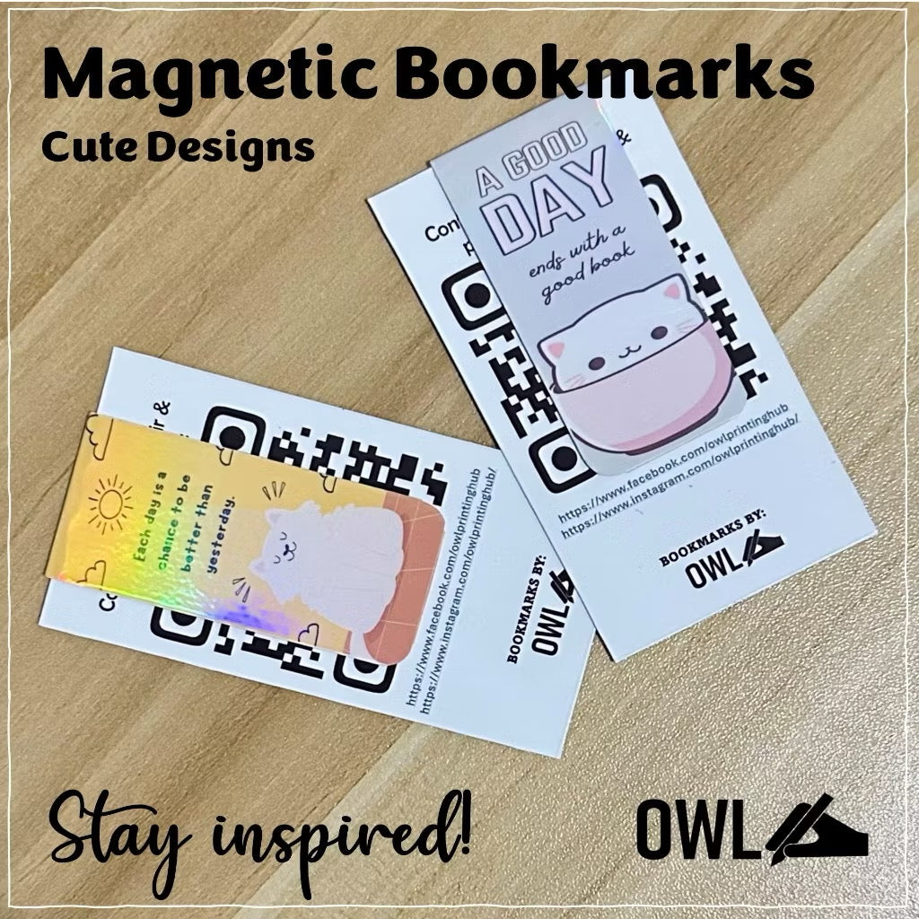 Owl Magnetic Bookmarks for Journaling and Reading