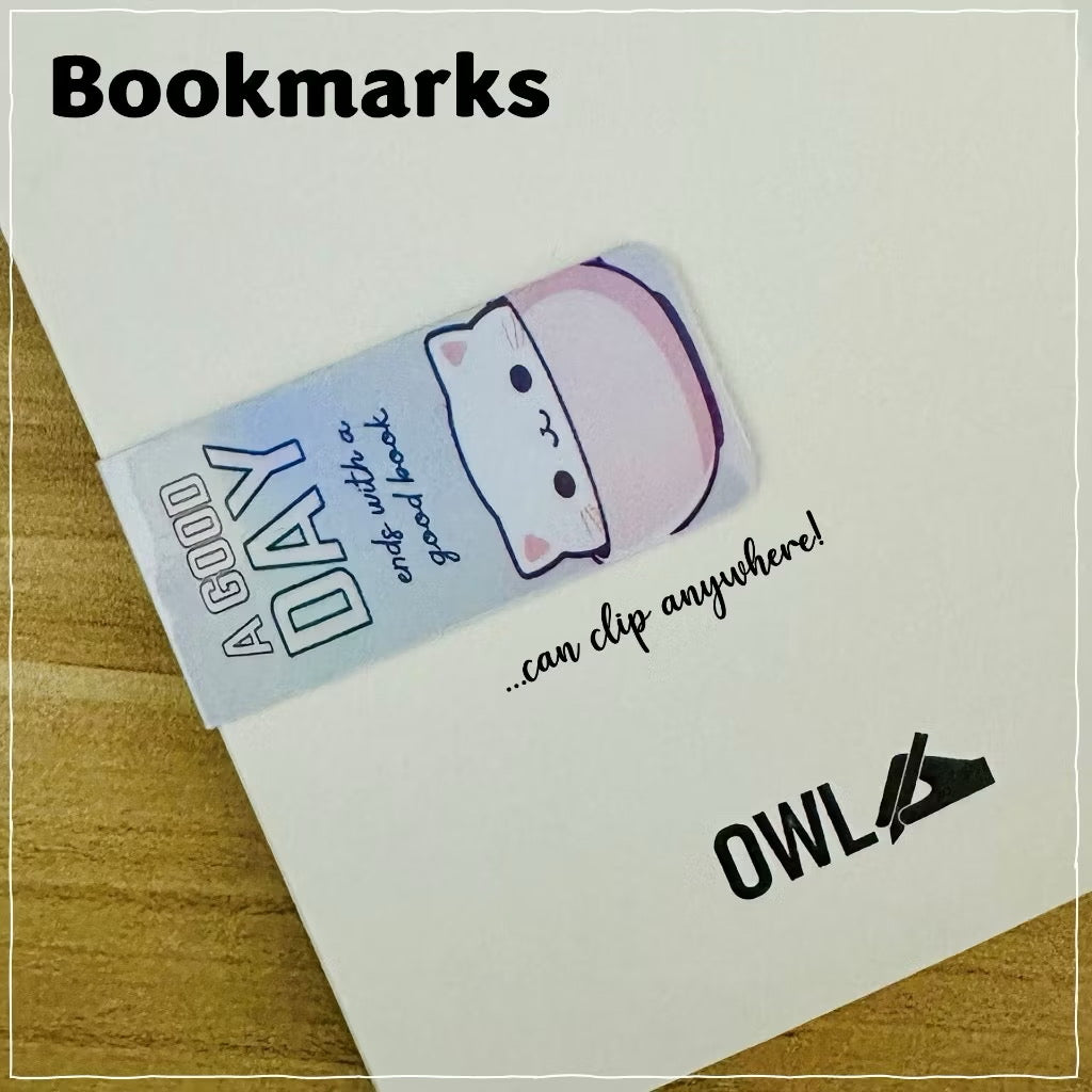 Owl Magnetic Bookmarks for Journaling and Reading