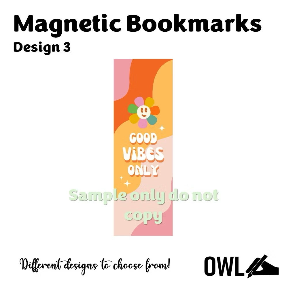 Owl Magnetic Bookmarks for Journaling and Reading