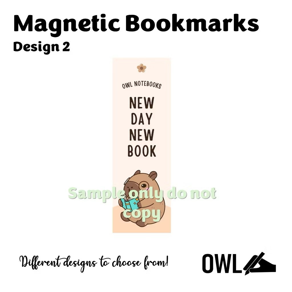 Owl Magnetic Bookmarks for Journaling and Reading