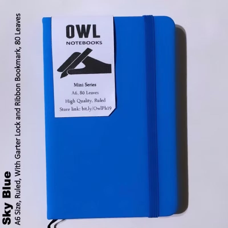 A6 Mini Journals Leather Cover Lined Pages 80Gsm Notebooks (Small Size) With Garter Lock