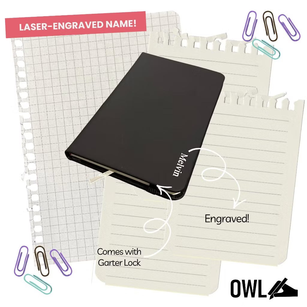 A6 Customized Notebook Small Engraved Name Personalized Paper Notes Pocket Journal