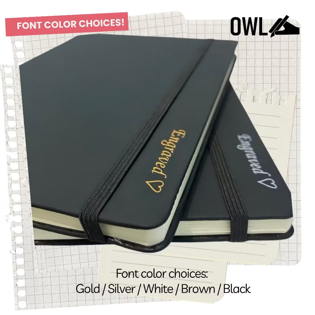 A6 Customized Notebook Small Engraved Name Personalized Paper Notes Pocket Journal