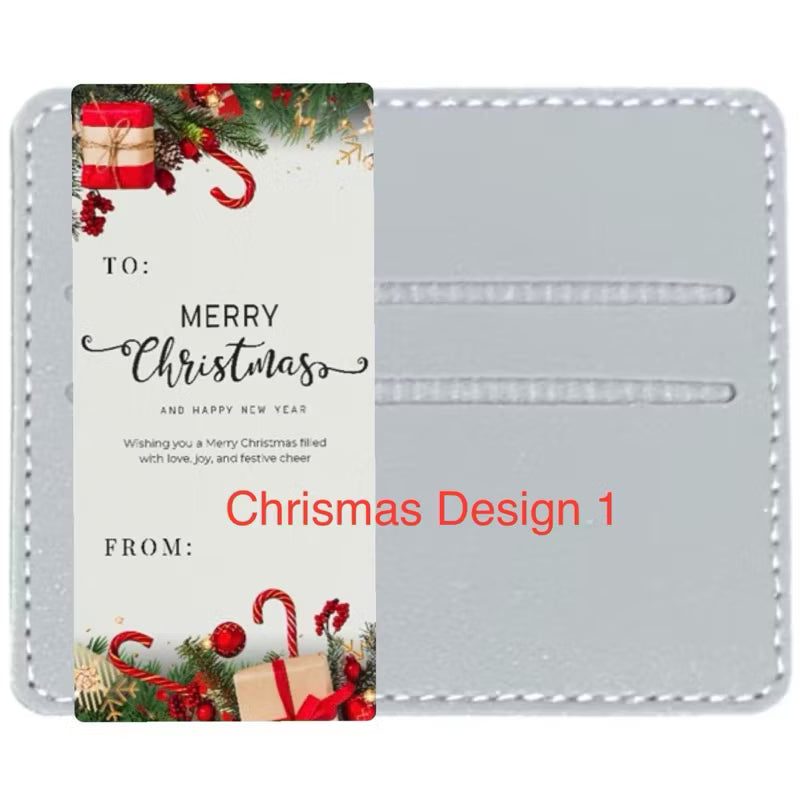 OWL Personalized Card holders with 4 card holes - Engraved name and customized sleeves for giveaways