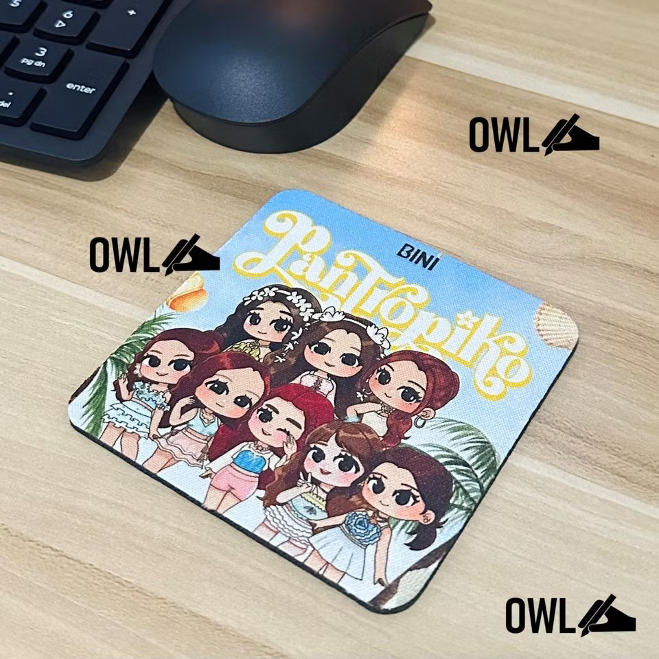 OWL Personalized Coasters with Sublimation Print Souvenir Giveaways for birthday wedding baptismal