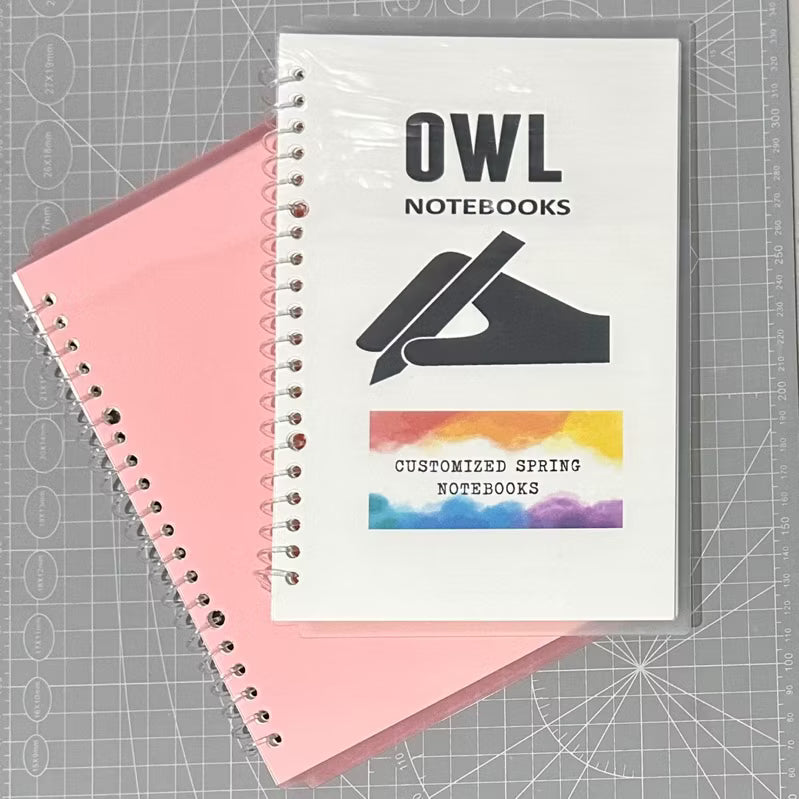 OWL Customized Spring Notebooks Personalized Cover and Pages