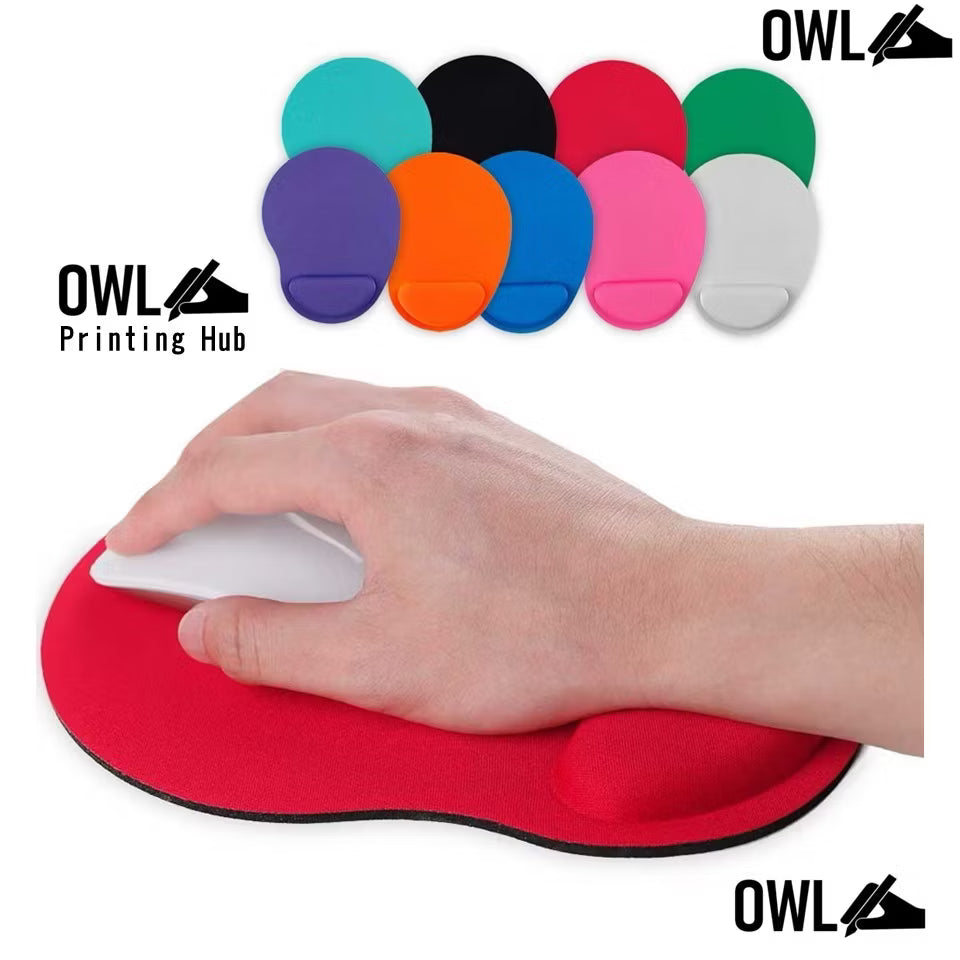 OWL Personalized Mouse Pad with Wrist Foam - Bulk Orders For office and school giveaways souvenir