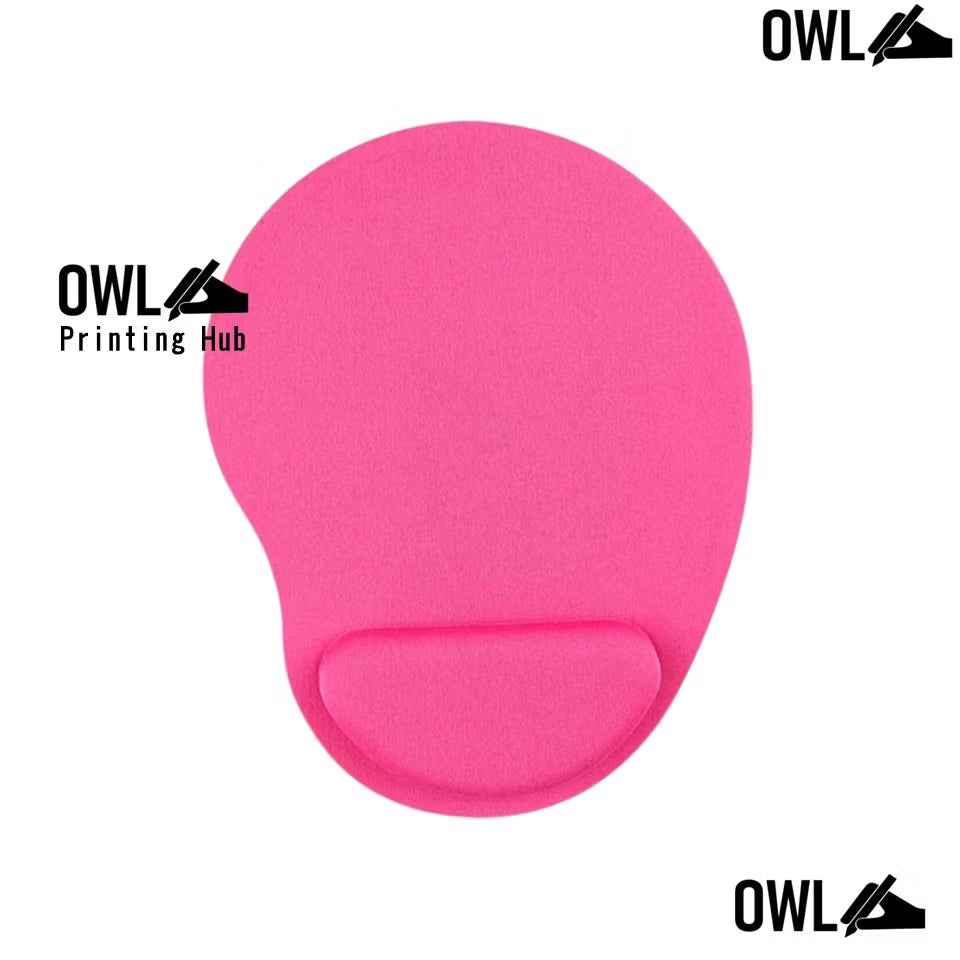 OWL Personalized Mouse Pad with Wrist Foam - Bulk Orders For office and school giveaways souvenir