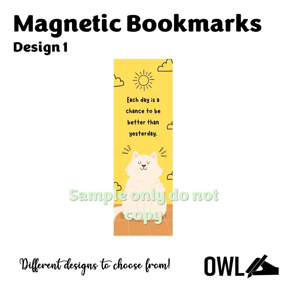 Owl Magnetic Bookmarks for Journaling and Reading