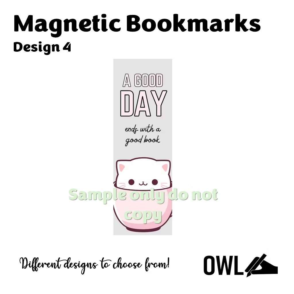 Owl Magnetic Bookmarks for Journaling and Reading