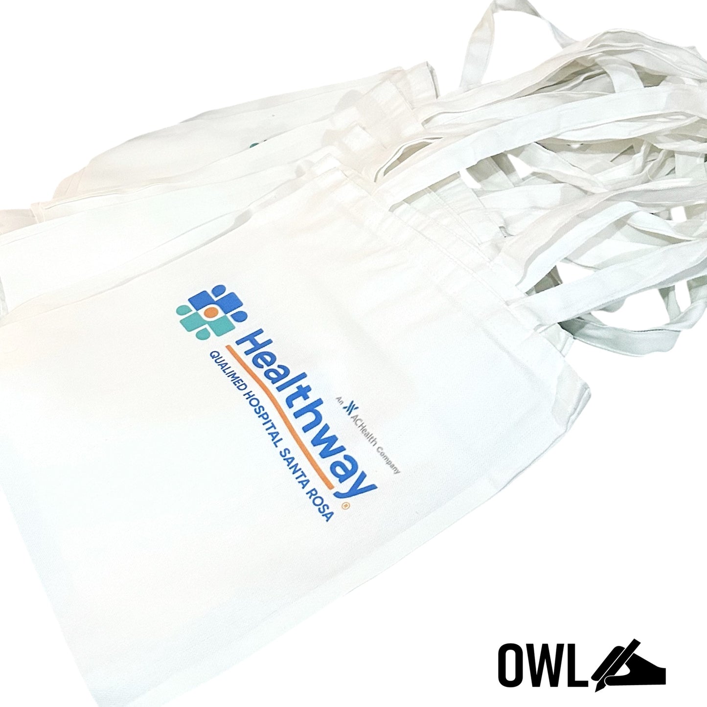 OWL Personalized Tote Bag 12x14" Size with Printed Logo Souvenir for birthday wedding baptismal orgs