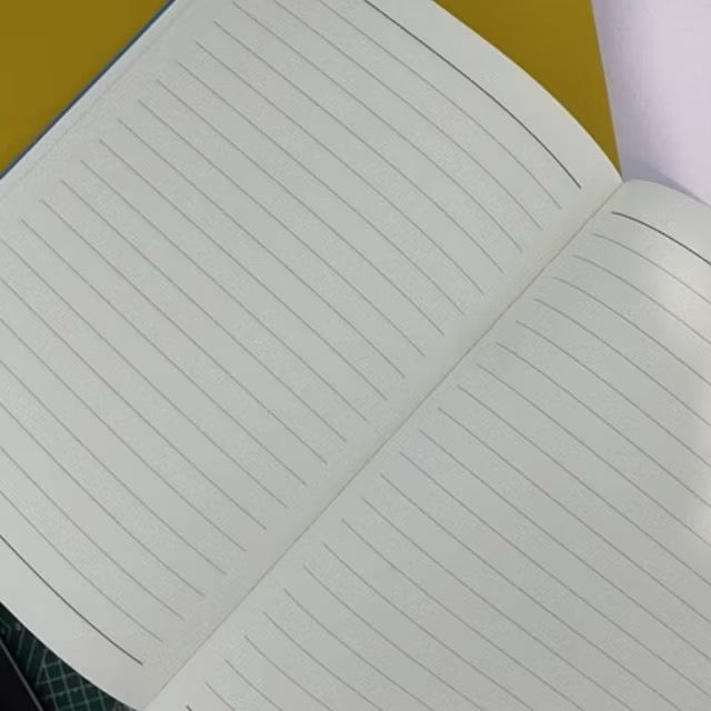 OWL High Quality Hardbound Notebooks with Garter Lock - Lined Pages - 80 sheets