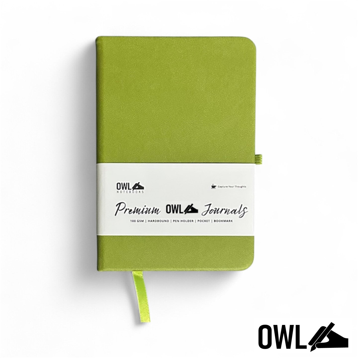 OWL NOTEBOOKS A6 SMALL BLANK / DOT / GRID 100 GSM Mini Sketch Journal Stationary Hard Bound PU Leather
