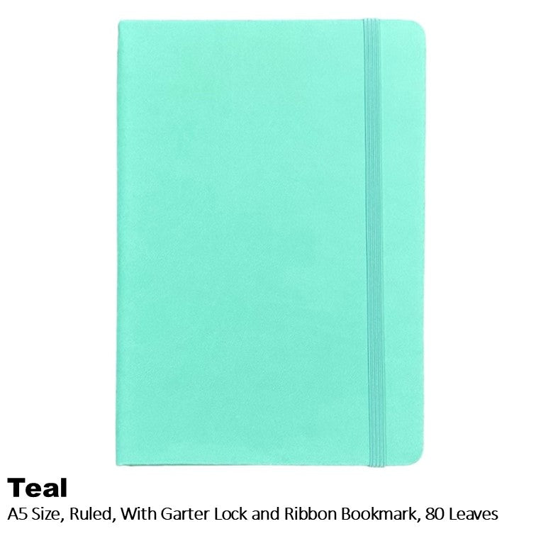OWL High Quality Hardbound Notebooks with Garter Lock - Lined Pages - 80 sheets