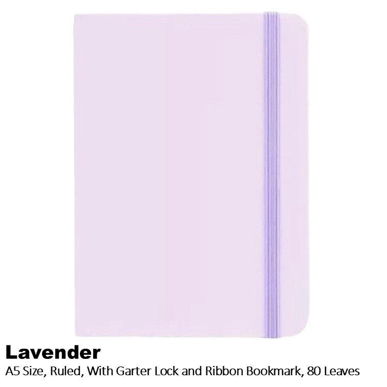 OWL High Quality Hardbound Notebooks with Garter Lock - Lined Pages - 80 sheets