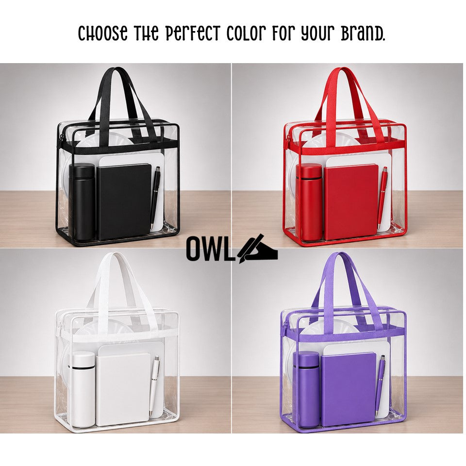 OWL Personalized Welcome Kit - For Company Starter / New Hire Corporate Give Away in Waterproof Bag