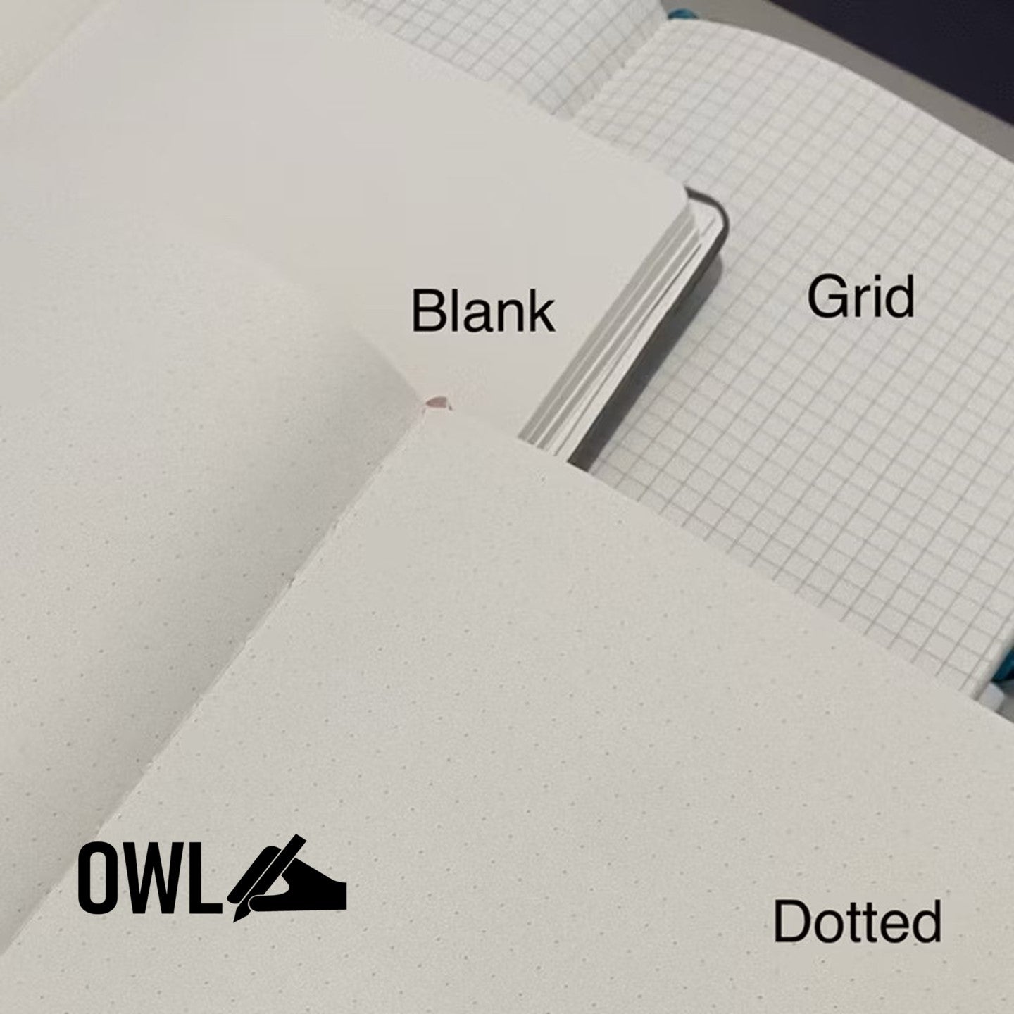 OWL Notebooks Hard Bound PU Leather Journals A5 size