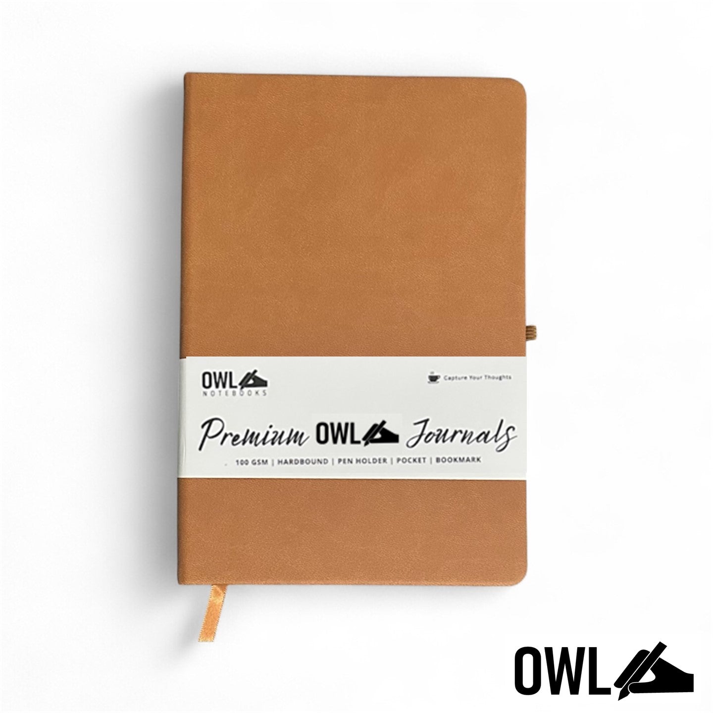 A5 Hardbound Pu Leather Journal Dotted Grid Blank Notebooks High-Quality Papernotes with Back Pocket