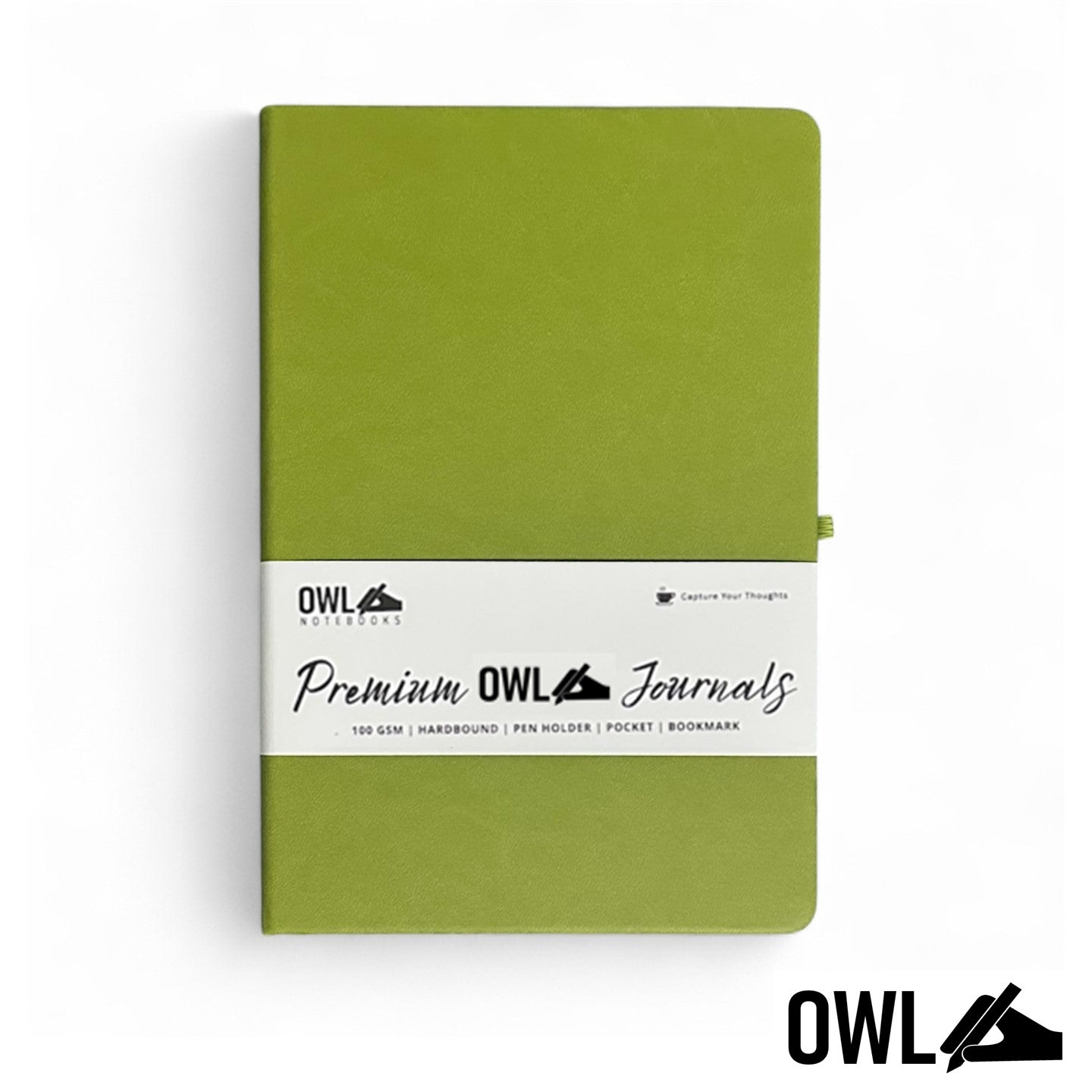 A5 Hardbound Pu Leather Journal Dotted Grid Blank Notebooks High-Quality Papernotes with Back Pocket