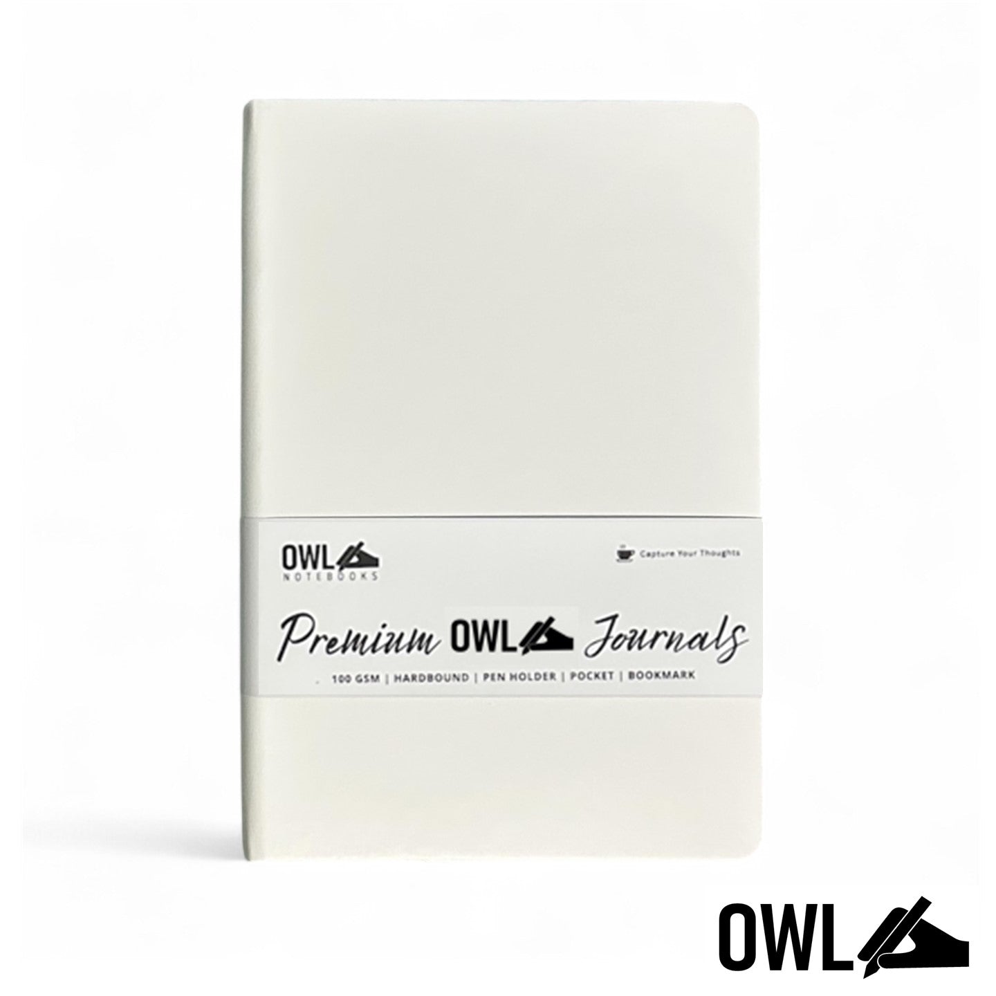 A5 Hardbound Pu Leather Journal Dotted Grid Blank Notebooks High-Quality Papernotes with Back Pocket